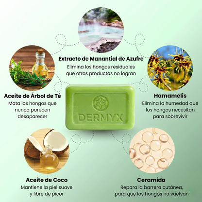 Dermyx® — Jabón Antifúngico de Fase Profunda